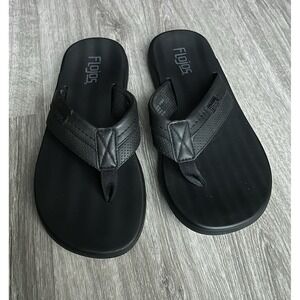 Flojos Women's Size 9 Flip Flop Black Sandals